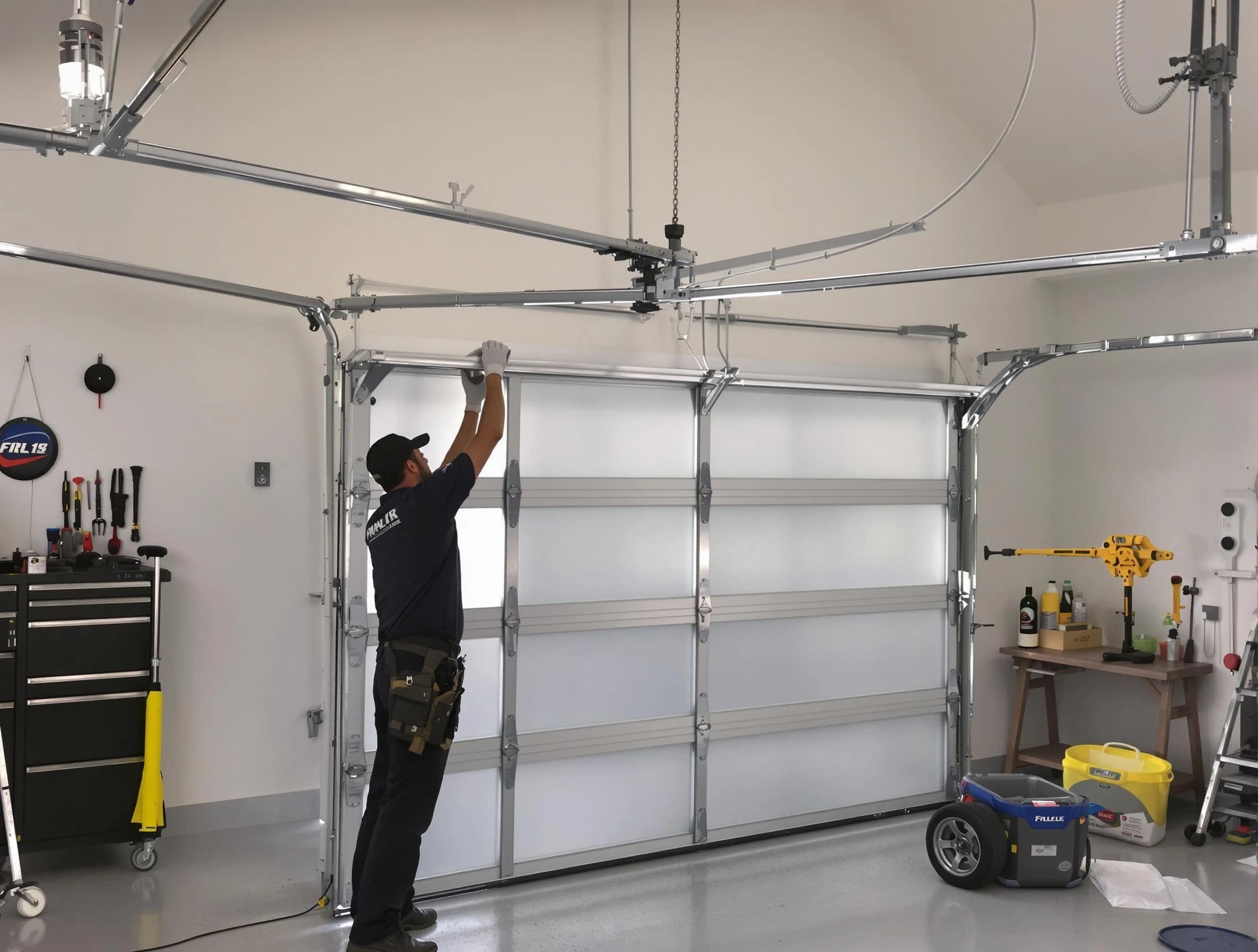 Perth Amboy Garage Door Repair certified team performing precision garage door installation in Perth Amboy