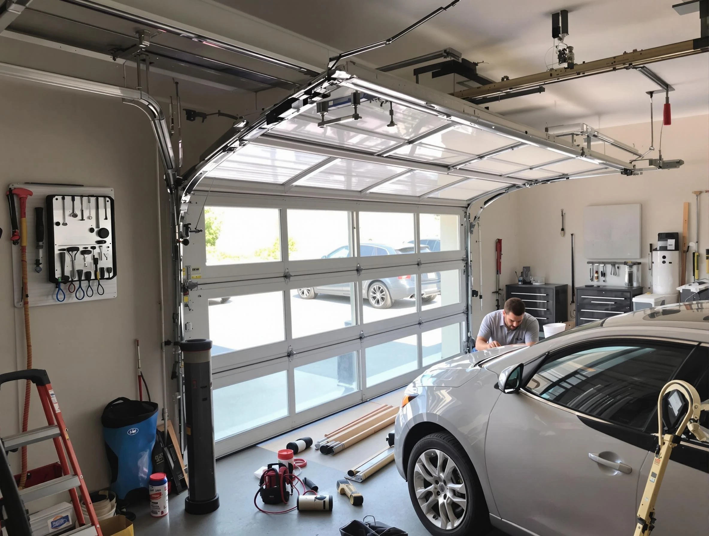 Garage door noise reduction service by Perth Amboy Garage Door Repair in Perth Amboy