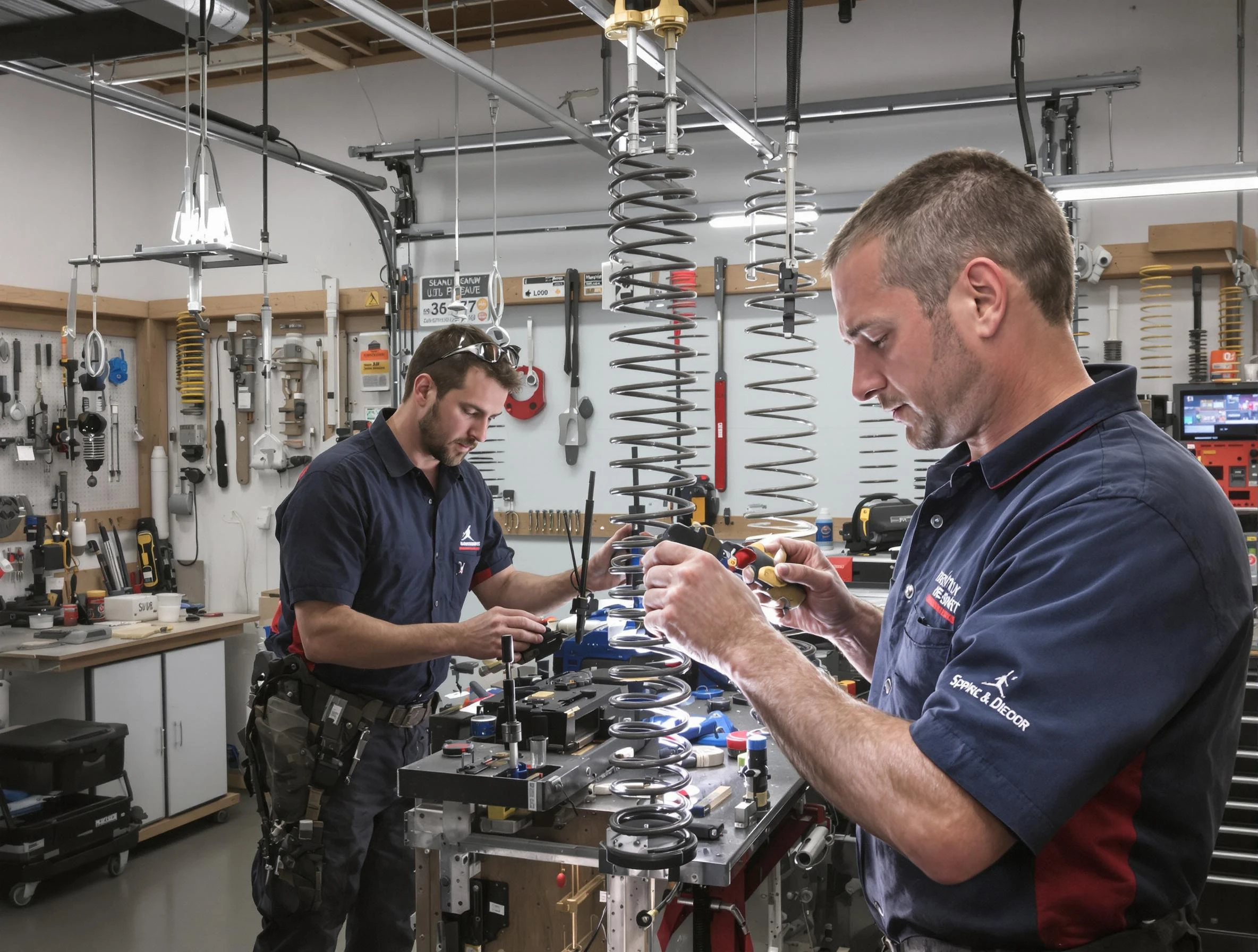 Garage door spring repair service by Perth Amboy Garage Door Repair in Perth Amboy