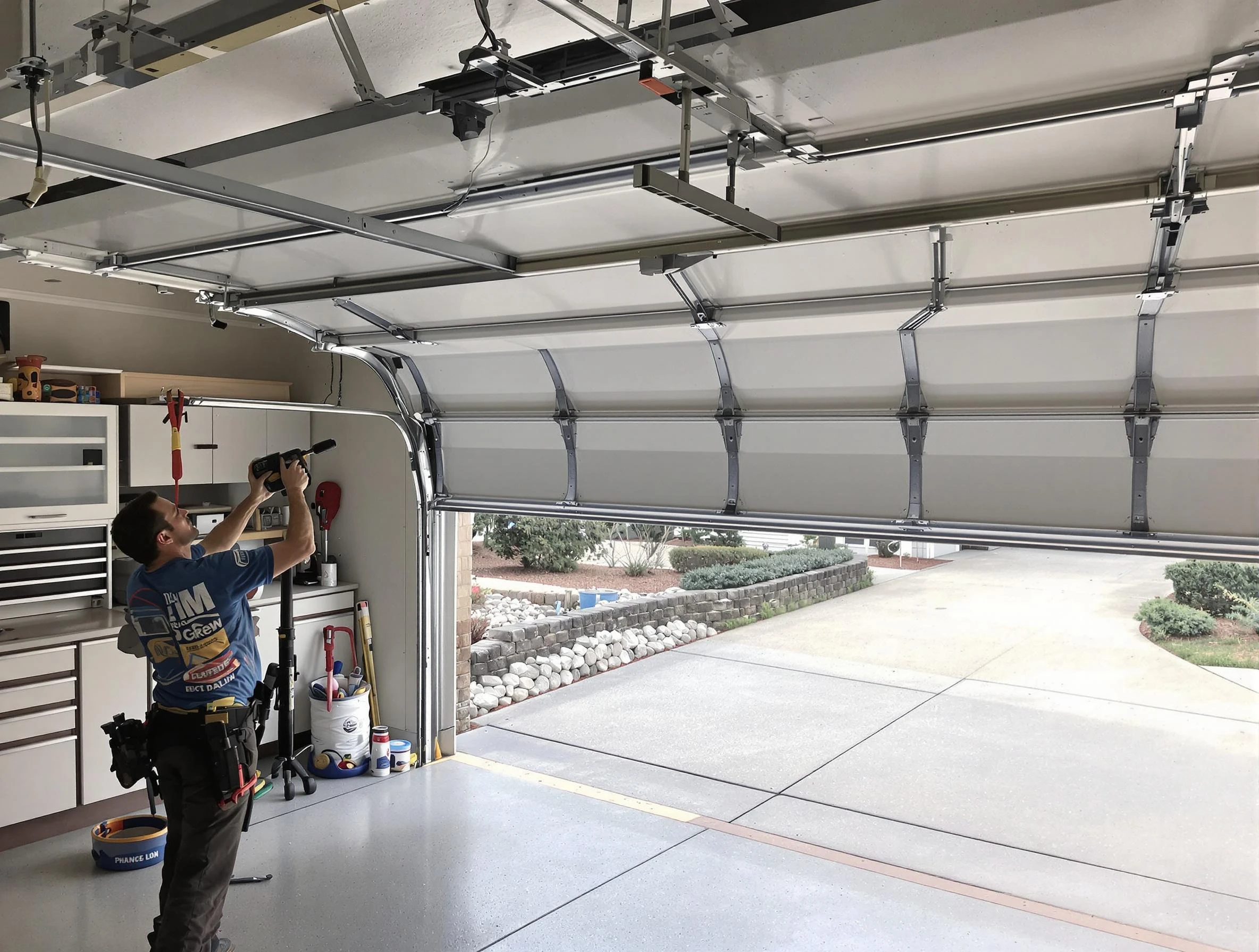 Garage door track repair service by Perth Amboy Garage Door Repair in Perth Amboy